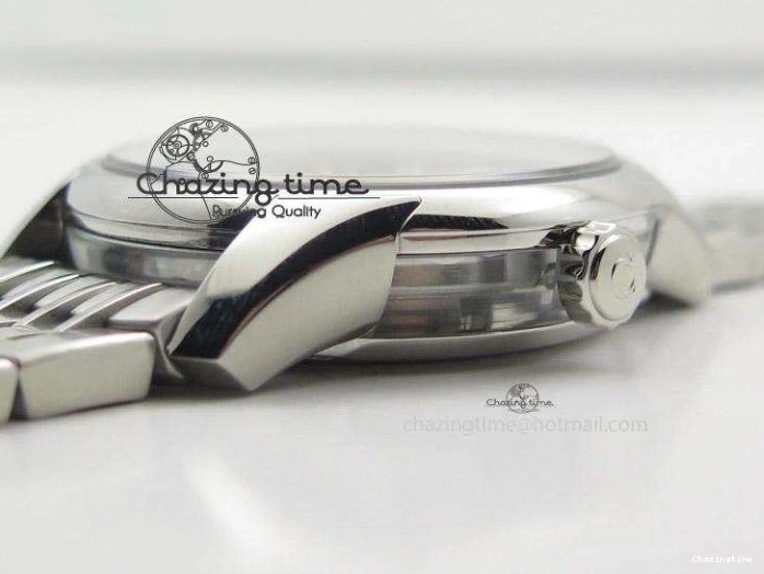 0401 De Ville Hour Vision Co-Axial 41mm SS V6F Best Edition Black Dial On SS Bracelet A BestValue 8277